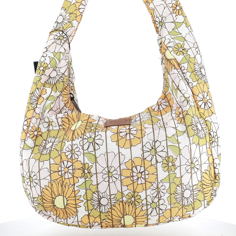 Sac à main en coton orange Les Tropéziennes