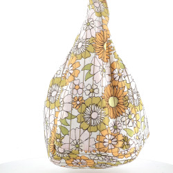 Sac à main en coton orange Les Tropéziennes