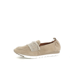 Mocassins en cuir beige Fugitive