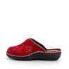 Chaussons ouverts rouge et vert Kaki Semelflex