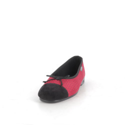 Chaussons rouge à pois Semelfelx