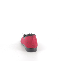 Chaussons rouge à pois Semelfelx