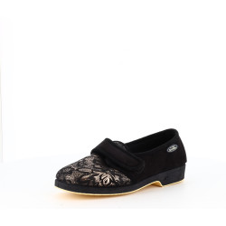 Chausson Semelflex noir à talon