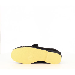 Chausson Semelflex noir à talon
