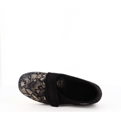 Chausson Semelflex noir à talon