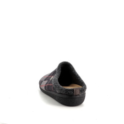 Chaussons gris à carreaux Semelflex