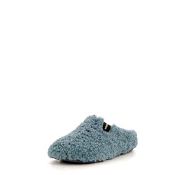 chaussons Verbenas en moumoutte bleu turquoise