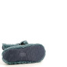 chaussons Verbenas en moumoutte bleu turquoise