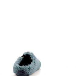 chaussons Verbenas en moumoutte bleu turquoise