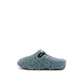 chaussons Verbenas en moumoutte bleu turquoise