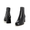 Bottines à talons en cuir noir Regarde Le Ciel