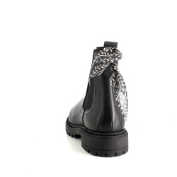 Boots en cuir noir GoodStep