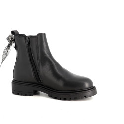 Boots en cuir noir GoodStep