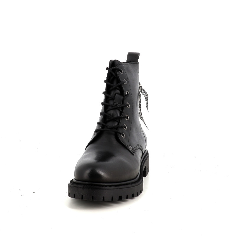Boots en cuir noir GoodStep