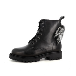 Boots en cuir noir GoodStep