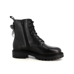 Boots en cuir noir GoodStep
