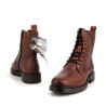 Boots montantes en cuir marron GoodStep