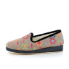 Chaussons Femme Multicolores à Motifs Fleurs Brodés Semelflex