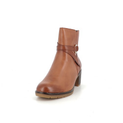 Bottines marrons en cuir Remonte