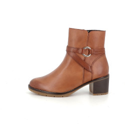 Bottines marrons en cuir Remonte