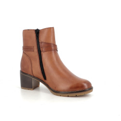 Bottines marrons en cuir Remonte