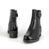 Bottines en cuir noir Marco Tozzi