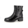 Bottines en cuir noir Marco Tozzi