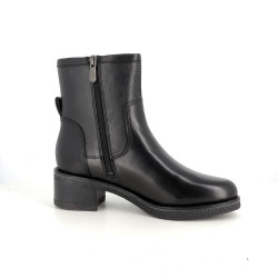 Bottines en cuir noir Marco Tozzi
