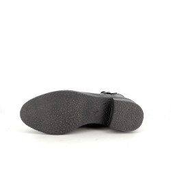 Bottines en cuir noir Marco Tozzi