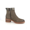 Bottines en cuir kaki Marco Tozzi