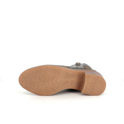 Bottines en cuir kaki Marco Tozzi