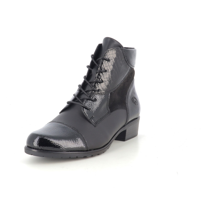 Bottines Noires en Cuir Remonte