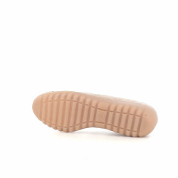 Ballerines Beiges et Dorées en Cuir CAPRICE