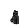 Bottines en cuir noir Fugitive