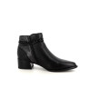 Bottines en cuir noir Fugitive