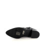 Bottines en cuir noir Fugitive