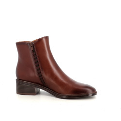 Bottines en cuir marron Mam'Zelle