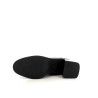 Bottines en cuir vernis noir Emilie Karston