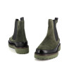 Boots en cuir vert Emilie Karston