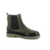 Boots en cuir vert Emilie Karston