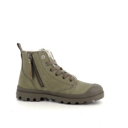 Boots en cuir vert Palladium