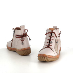 Baskets en cuir gris Pedro Torres