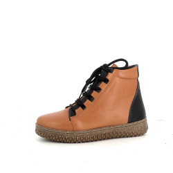 Baskets montantes en cuir marron Pedro Torres
