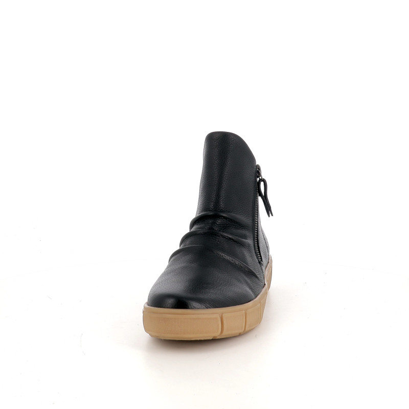 Baskets montantes en cuir noir Remonte