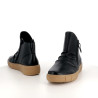 Baskets montantes en cuir noir Remonte