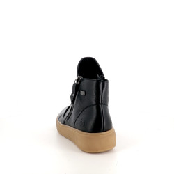 Baskets montantes en cuir noir Remonte