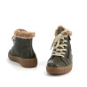 Baskets montantes en cuir vert Remonte