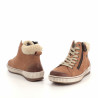 Chaussures Montantes En Cuir Marron Fourrées Remonte