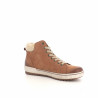 Chaussures Montantes En Cuir Marron Fourrées Remonte