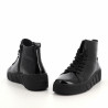 Chaussures Montantes En Cuir Vernis Noir Rieker
